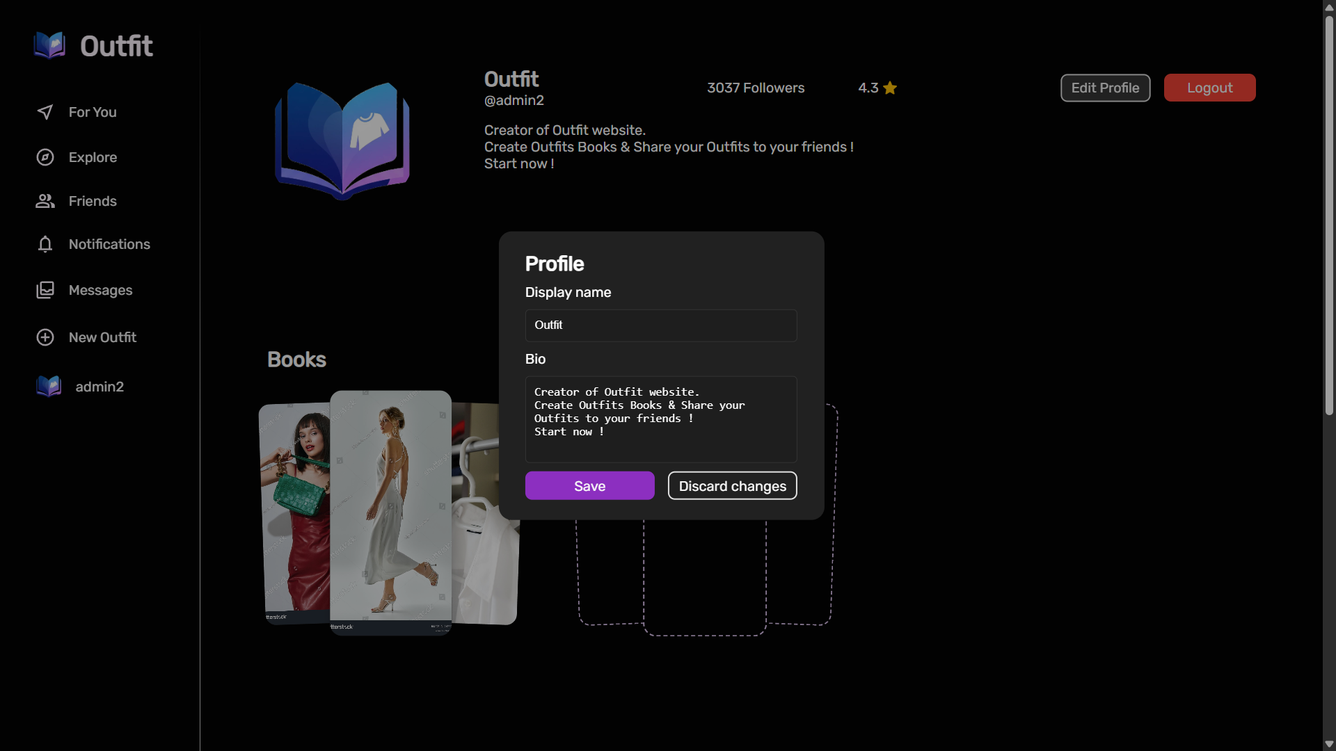 Preview of the outfit project
